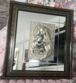 Virgin  mary 3 D mirror