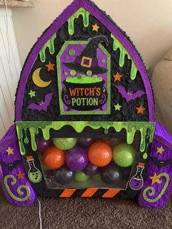 Halloween Witch's Potion Piñata with Balls