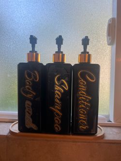 Body wash, shampooall , conditioner containers