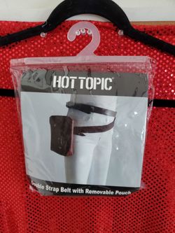 Double Strap Belt w/Removable Pouch. Costume Accessories. New.