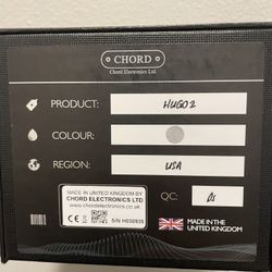 Chord Electronics - Transportable Hugo 2