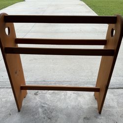 Wooden Quilt Rack