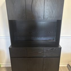 Kitchen Cabinet Pantry With Lighting And Power Outlets