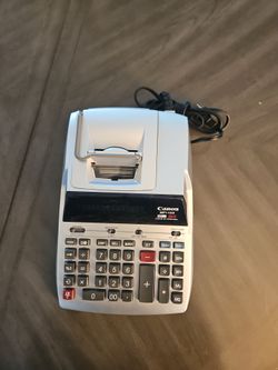 USED CANON MP11DX 12 DIGITS  TWO COLORS CLOCK AND CALENDAR