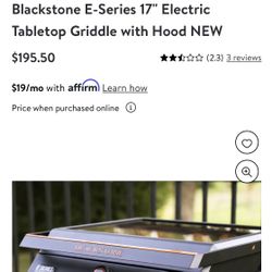 Blackstone Electrica 17” New