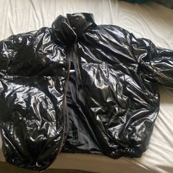 Leather Puffer