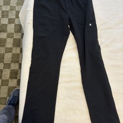 Mens Black Medium Scrub Bottoms