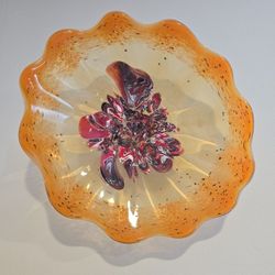 Hand Blown Glass Flower