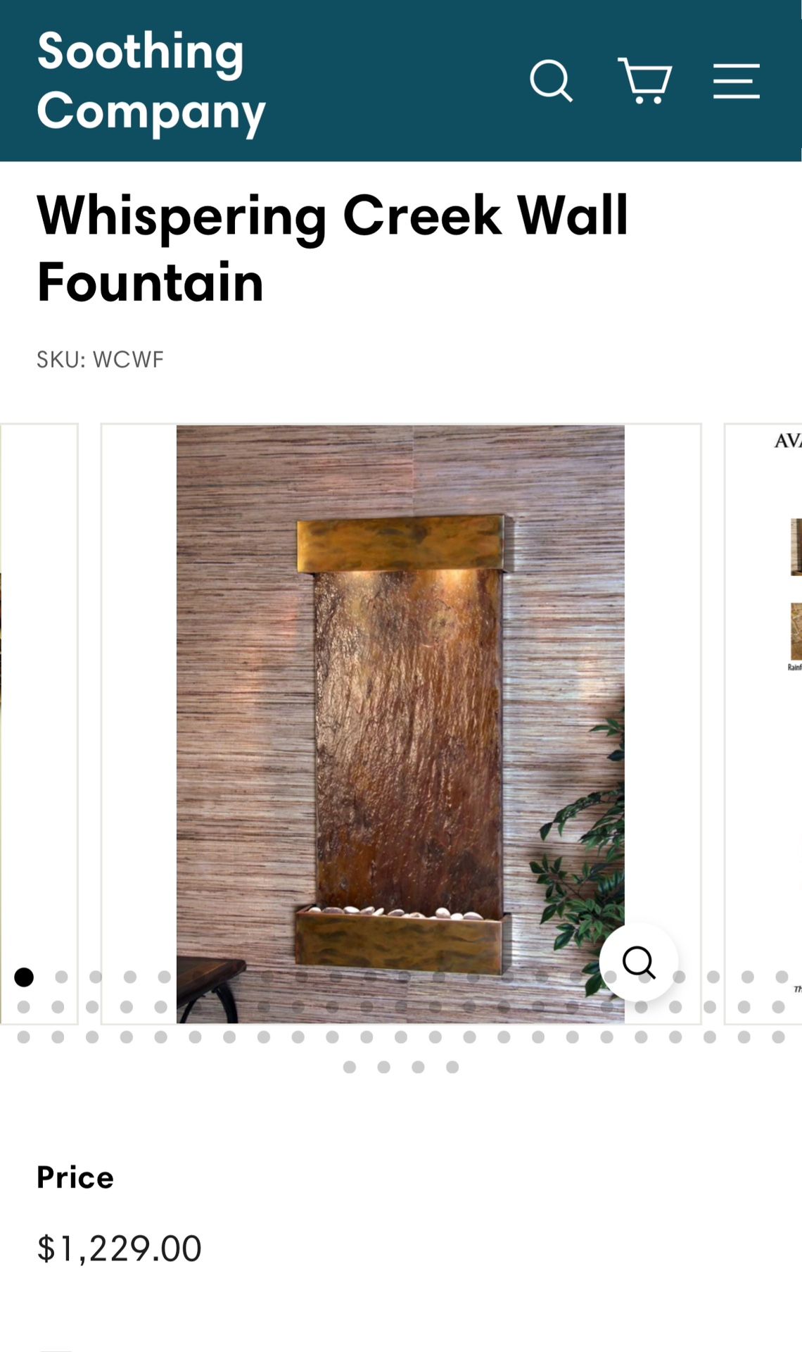 Whispering Creek Wall Fountain