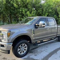 2019 FORD F-350 LARIAT 4WD 6.7L DSL *ONE OWNER* BANK FINANCE*TRADES FL  *ONLY 62,000 MILES ✅  *CLEAN FLORIDA* 🛻  CREW CAB  TAN LEATHER INTERIOR *LIKE