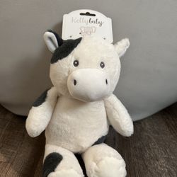 Cow Stuffed Animal with Tag -new
