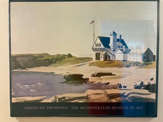 Edward Hopper Metropolitan Museum of Art American Drawings Poster