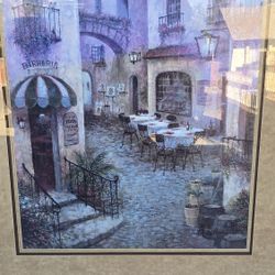 This is a framed art print titled "Buon Appetito I" by artist Ruane Manning. 