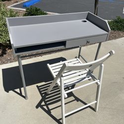 IKEA desk and chair