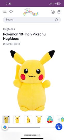 Squishmallow Pokémon 10-Inch Pikachu