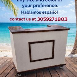 Mobile Bar/Desk/Cart For Events