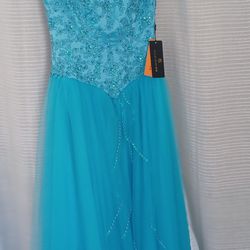   Baby Blue Prom Dress 
