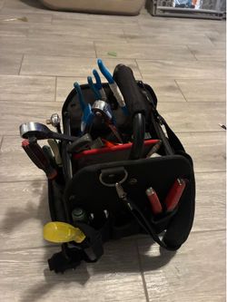 Husky bag full of hand tools. All in excellent shape.