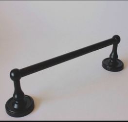 TWO NEW 24" Midtowne Towel Bars Black Finish