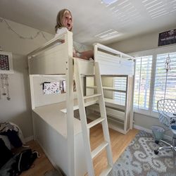 Kids Bed Desk Combo