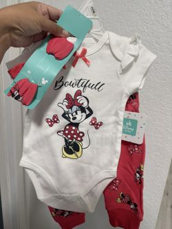 Brand New baby Girl Clothes Perfect Baby Shower Gift Minnie Mouse 