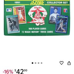 Baseball Collectible Play Cards (1991)