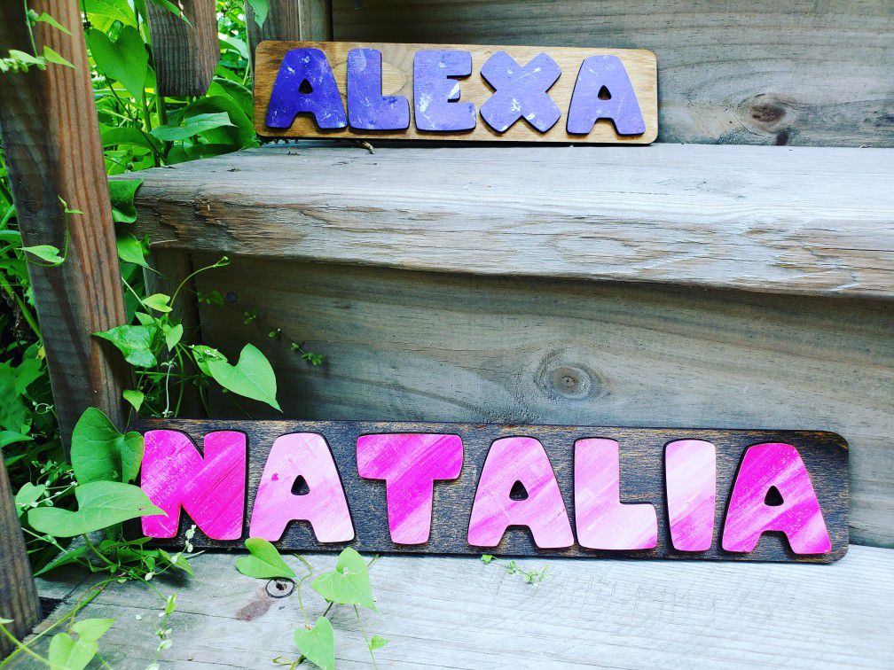 Personalized Handmade Name Puzzel