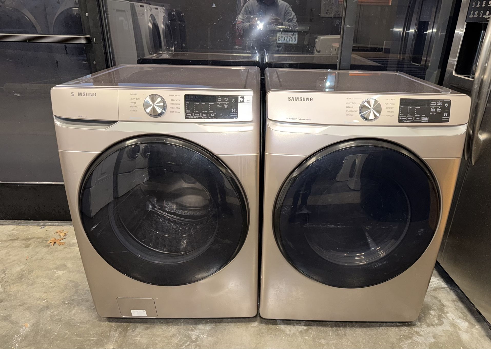 SAMSUNG XL CAPACITY WASHER DRYER ELECTRIC SET