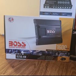 Boss Amplifier 1600w 4ch With Bass Controller