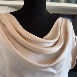 Elegant Silk Dress in Blush Color