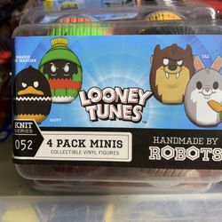 Hand Made By Robots 4 Pack Minis Marvin The Martin - Baggy- Taz - Bugs