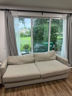 Light Gray Fabric Sofa