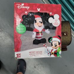 Airblown Mickey Christmas Self Inflate 3'.5" Ft Tall