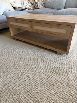 Coffee table with two drawers