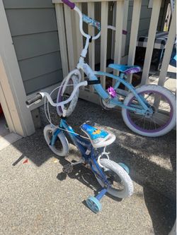 Two frozen bikes