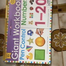 Set Of Two Giant Workbooks, Great Pencil Control. See my page for more.