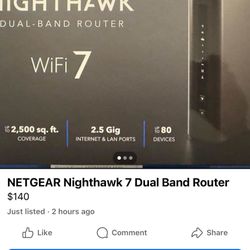 NETGEAR Nighthawk WiFi Router 