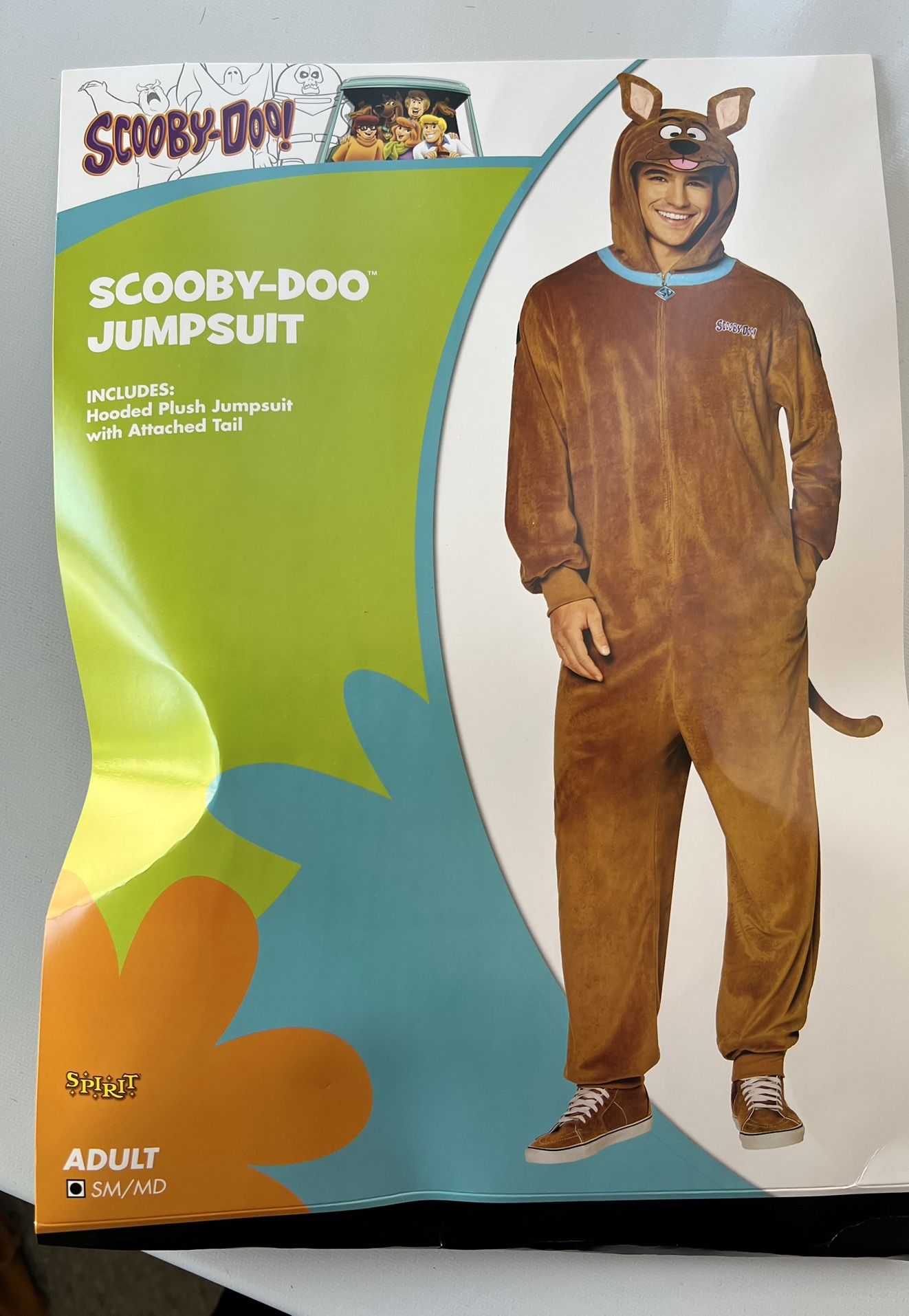Scooby Doo Jumpsuit Costume Adult Sm/Md
