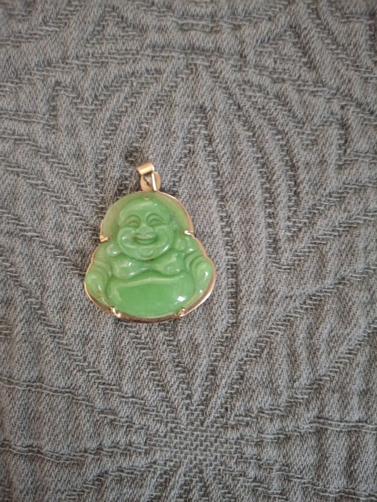 Jade And Gold Pendant 