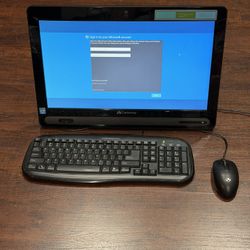 Gateway All-in-One Desktop PC – Boots Up, Windows Setup Ready | Built In Web-Cam | Keyboard, Mouse & Power Adapter Included