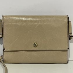 HOBO International Crossbody Purse Small Tan Leather Envelope Style 