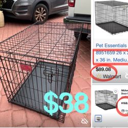 $38 Foldable Dog Create/Cage 36”by 26”by 24”
