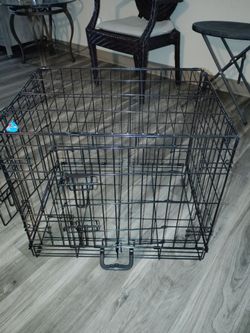 Folding Wire Dog Crate with Double Door