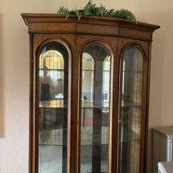 Elegant Glass Display / Curio Cabinet with Shelves