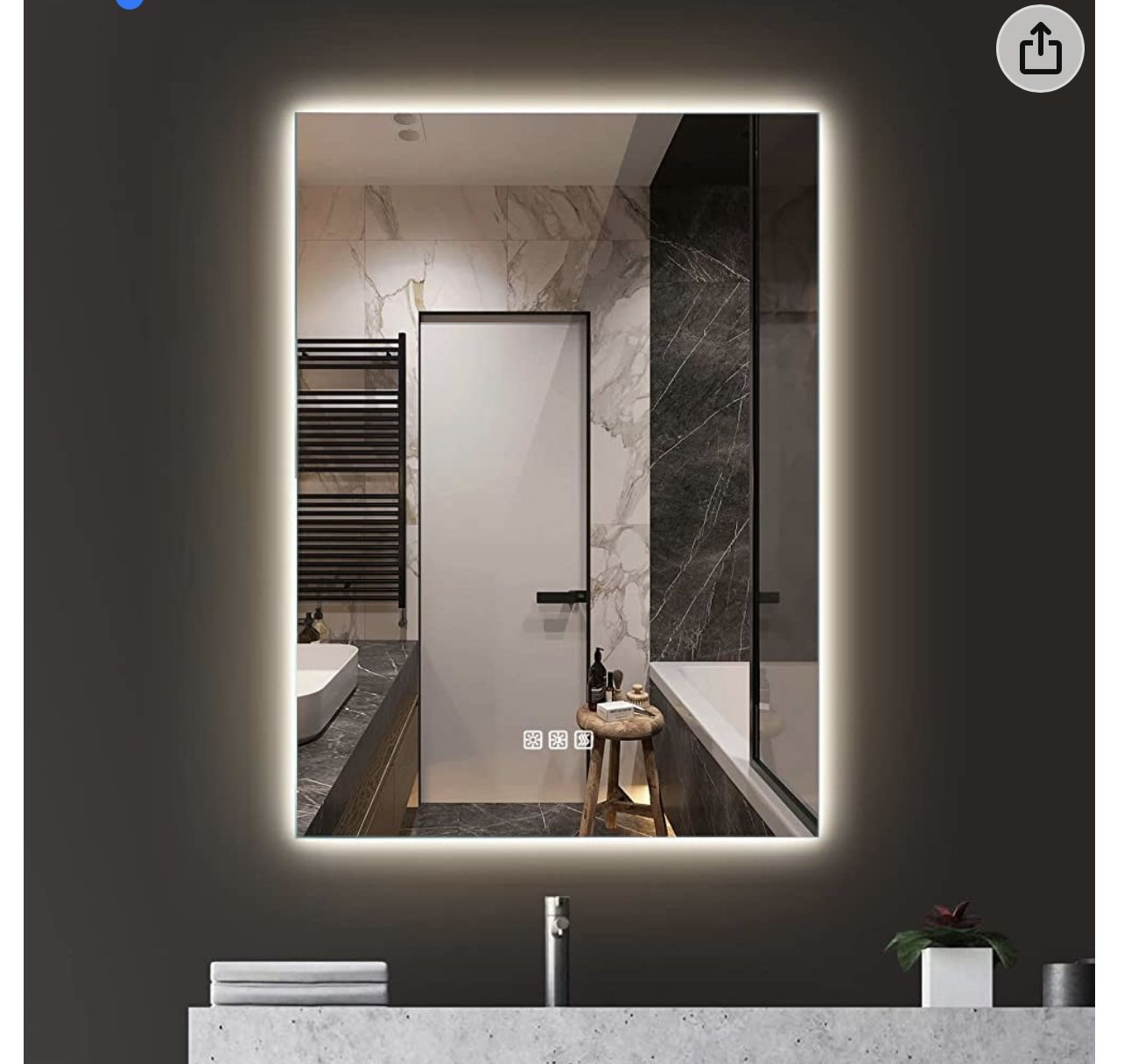Brand New In The Box- LED Mirror for Bathroom, 20×28 Inch 