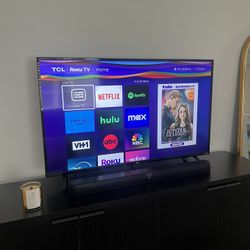 50” TCL 4K HDR Roku Smart TV 