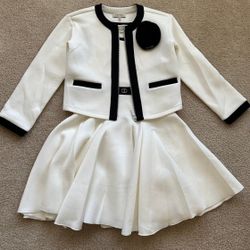 TWIN-SET kids girls tweed style jacket and dress set