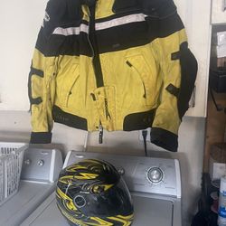 Motorcycle Jacket and Helmet 