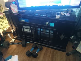Large Black TV Console