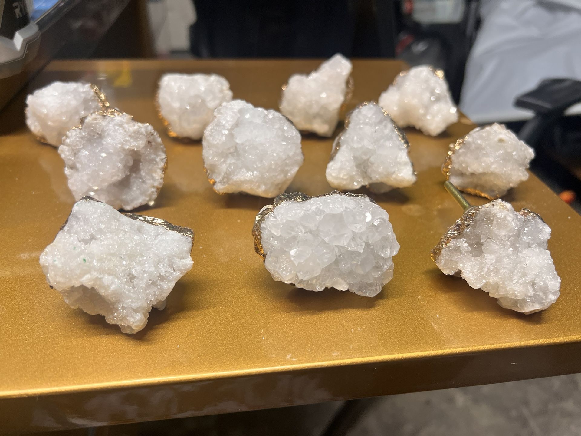 Natural Gemstone Crystal Drawer Knobs Pulls